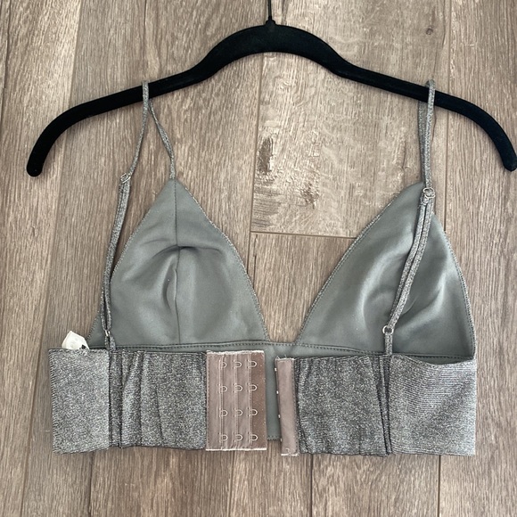 Ètophe studios size S silver crop top - Picture 2 of 2